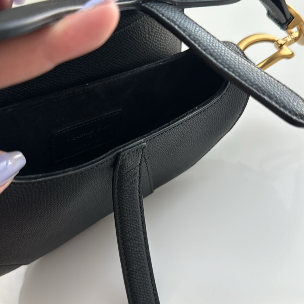 Dior mini saddle - black 🖤 - Picture 5 of 8